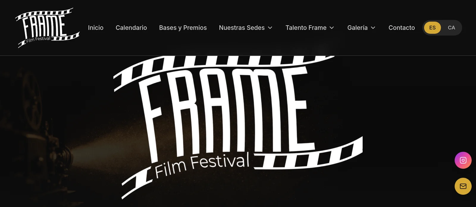 Web de Frame Festival